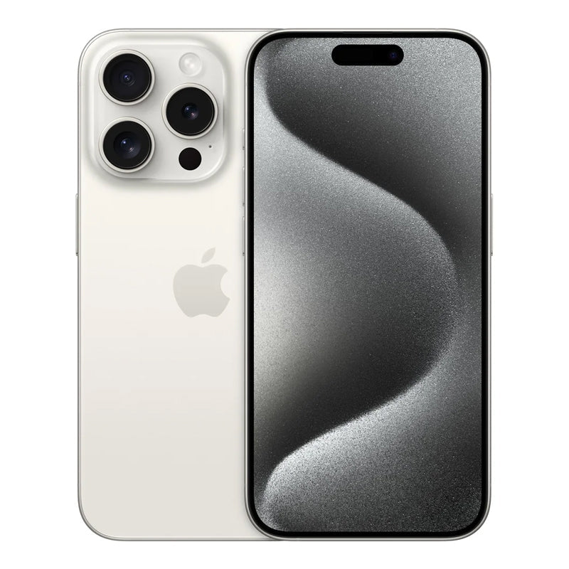Apple iPhone 15 Pro - 256GB / White Titanium / 5G / 6.1’’/ Dual Physical Sim Mobiles & Tablets > Mobiles