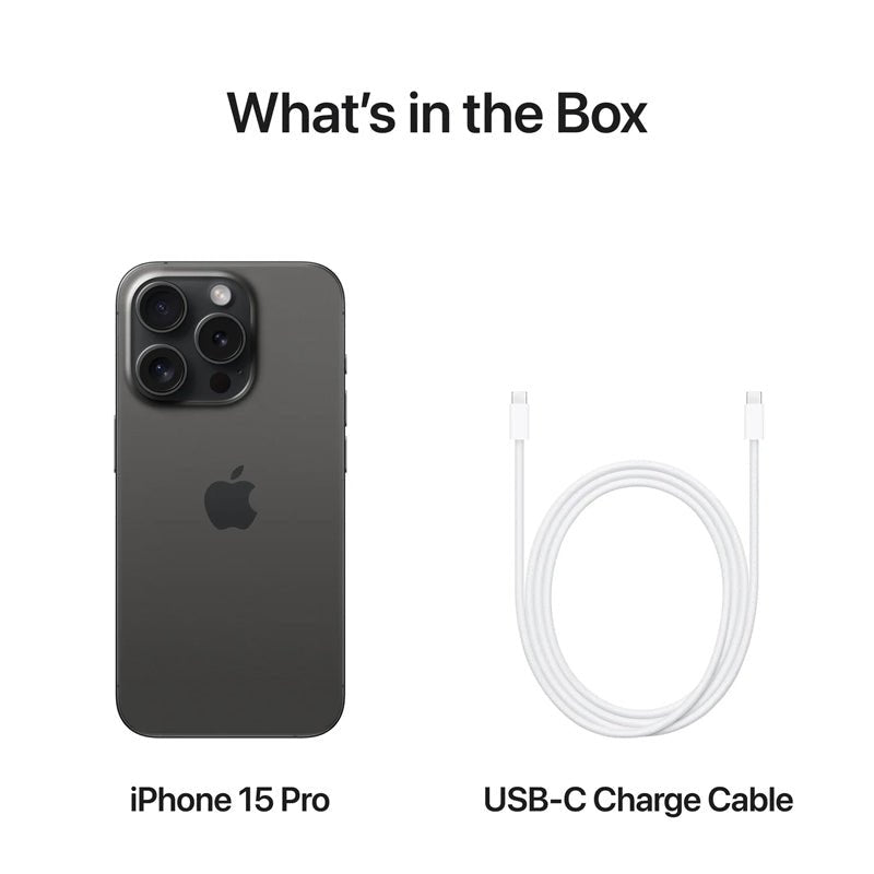 Apple iPhone 15 Pro - 512GB / Black Titanium / 5G / 6.1’’ / Middle East Version Mobiles & Tablets > Mobiles