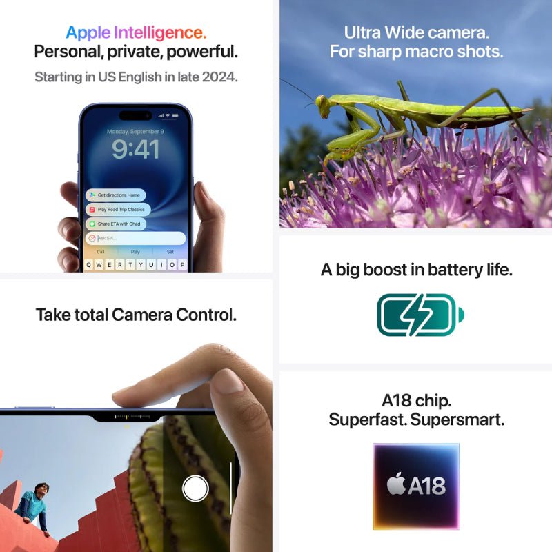 Apple iPhone 16 - 512GB / Teal / 5G / 6.1’’ Mobiles & Tablets > Mobiles
