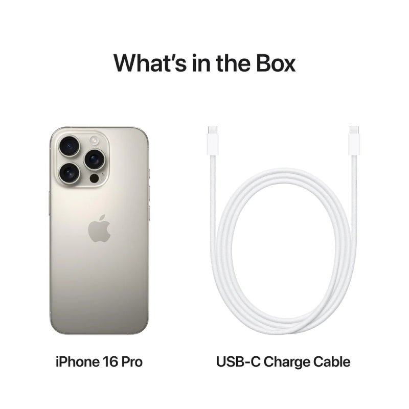 Apple iPhone 16 Pro - 256GB / Natural Titanium / 5G / 6.3’’ / Middle East Version Mobiles & Tablets > Mobiles