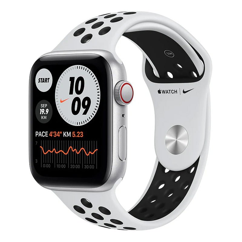 Apple Watch Nike SE with Sport Band - LTPO OLED / 44mm / Bluetooth / Wi-Fi / Black Nike Smart Watches