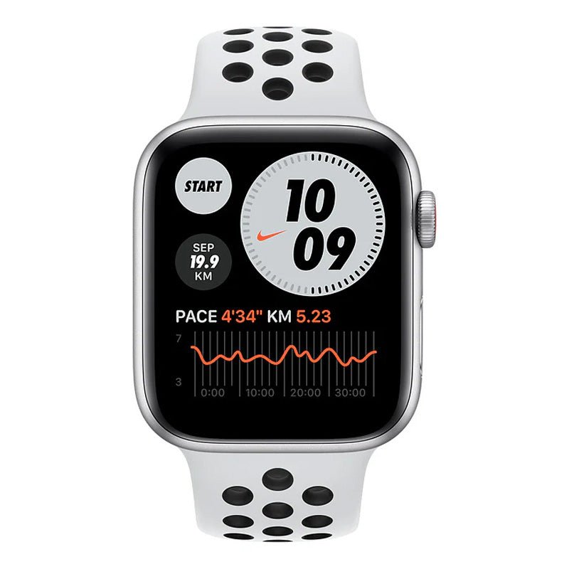 Apple Watch Nike SE with Sport Band - LTPO OLED / 44mm / Bluetooth / Wi-Fi / Black Nike Smart Watches