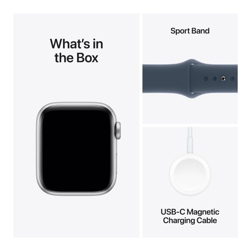 Apple Watch SE Gen 2 With Sport Band - LTPO OLED / 32GB / 40mm / Bluetooth / Wi-Fi / Silver Smart Watches > Offer Zone