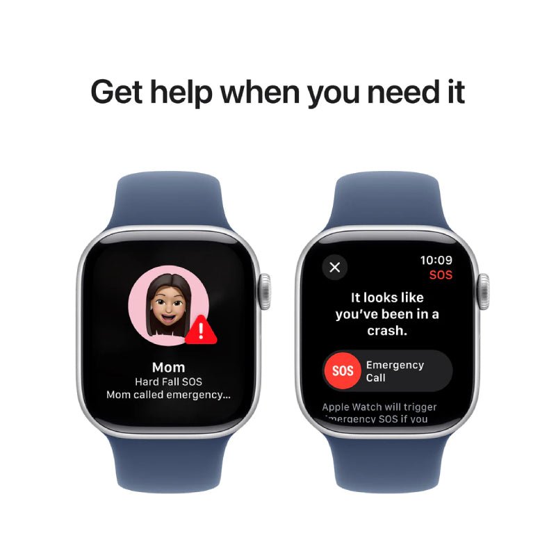 Apple Watch Series 10 with Sport Band - LTPO OLED / 64GB / 42mm / Medium/Large / Bluetooth / Wi-Fi / Denim Smart Watches