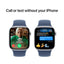 Apple Watch Series 10 with Sport Band - LTPO OLED / 64GB / 42mm / Medium/Large / Bluetooth / Wi-Fi / Denim Smart Watches