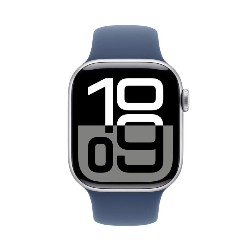 Apple Watch Series 10 with Sport Band - LTPO OLED / 64GB / 42mm / Medium/Large / Bluetooth / Wi-Fi / Denim Smart Watches