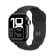 Apple Watch Series 10 with Sport Band - LTPO OLED / 64GB / 42mm / Small/Medium / Bluetooth / Wi-Fi / Cellular / Jet