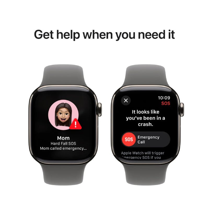 Apple Watch Series 10 with Sport Band - LTPO OLED / 64GB / 42mm / Small/Medium / Bluetooth / Wi-Fi / Cellular / Stone