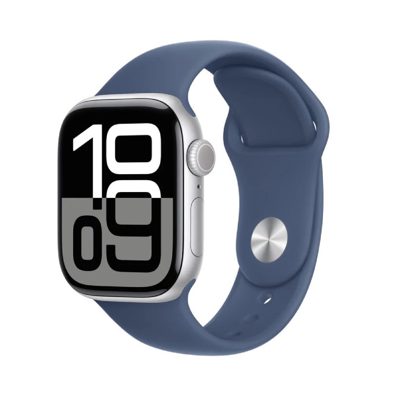 Apple Watch Series 10 with Sport Band - LTPO OLED / 64GB / 46mm / Small/Medium / Bluetooth / Wi-Fi / Denim Smart Watches