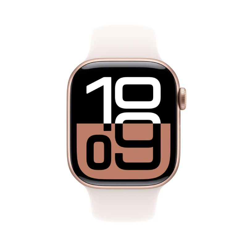 Apple Watch Series 10 with Sport Band - LTPO OLED / 64GB / 46mm / Small/Medium / Bluetooth / Wi-Fi / Light Blush Smart