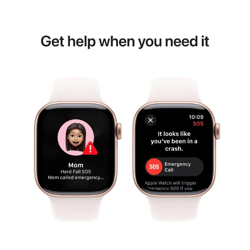 Apple Watch Series 10 with Sport Band - LTPO OLED / 64GB / 46mm / Small/Medium / Bluetooth / Wi-Fi / Light Blush Smart