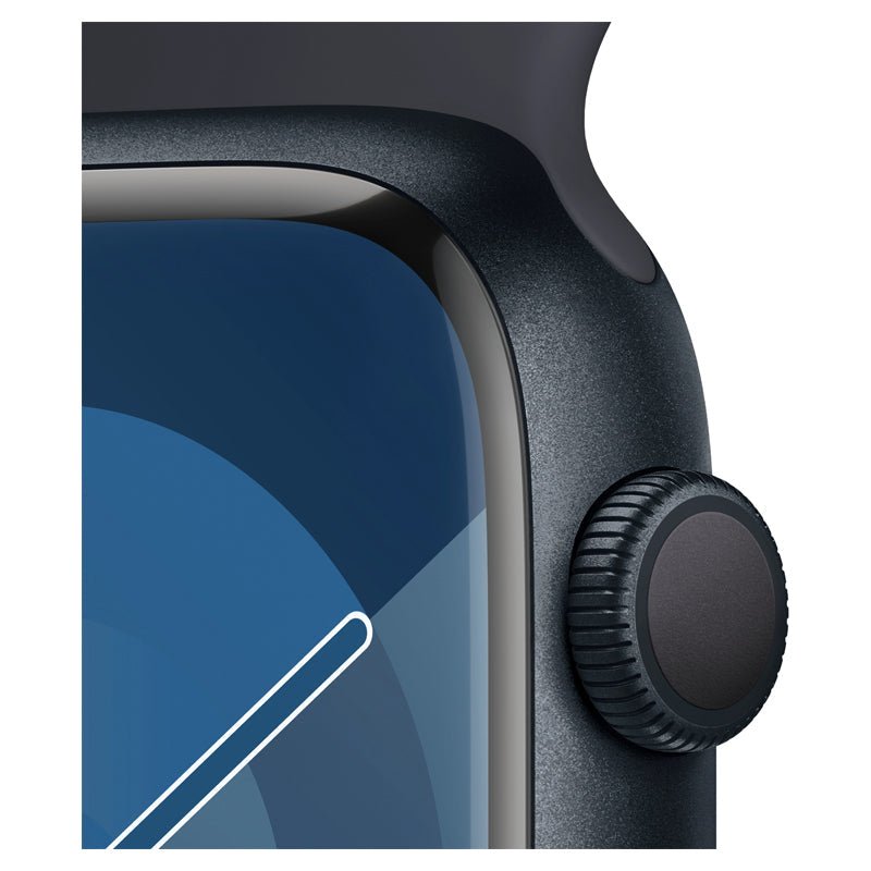 Apple Watch Series 9 with Sport Band - LTPO OLED / 64GB / 41mm / Medium/Large / Bluetooth / Wi-Fi / Midnight Smart
