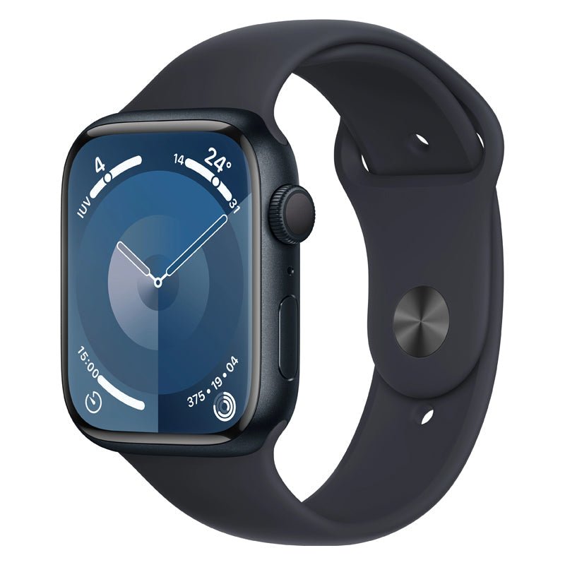 Apple Watch Series 9 with Sport Band - LTPO OLED / 64GB / 41mm / Medium/Large / Bluetooth / Wi-Fi / Midnight Smart