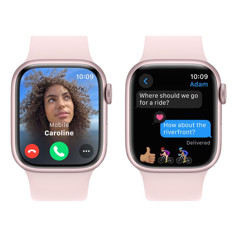 Apple Watch Series 9 with Sport Band - LTPO OLED / 64GB / 41mm / Small / Bluetooth / Wi-Fi / Light Pink Smart Watches