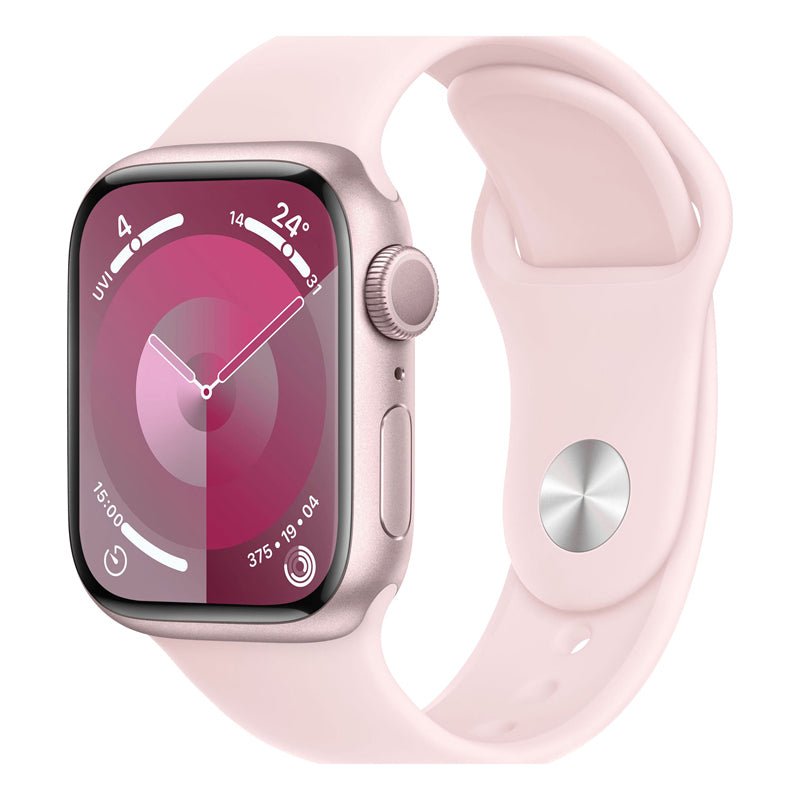 Apple Watch Series 9 with Sport Band - LTPO OLED / 64GB / 41mm / Small / Bluetooth / Wi-Fi / Light Pink Smart Watches
