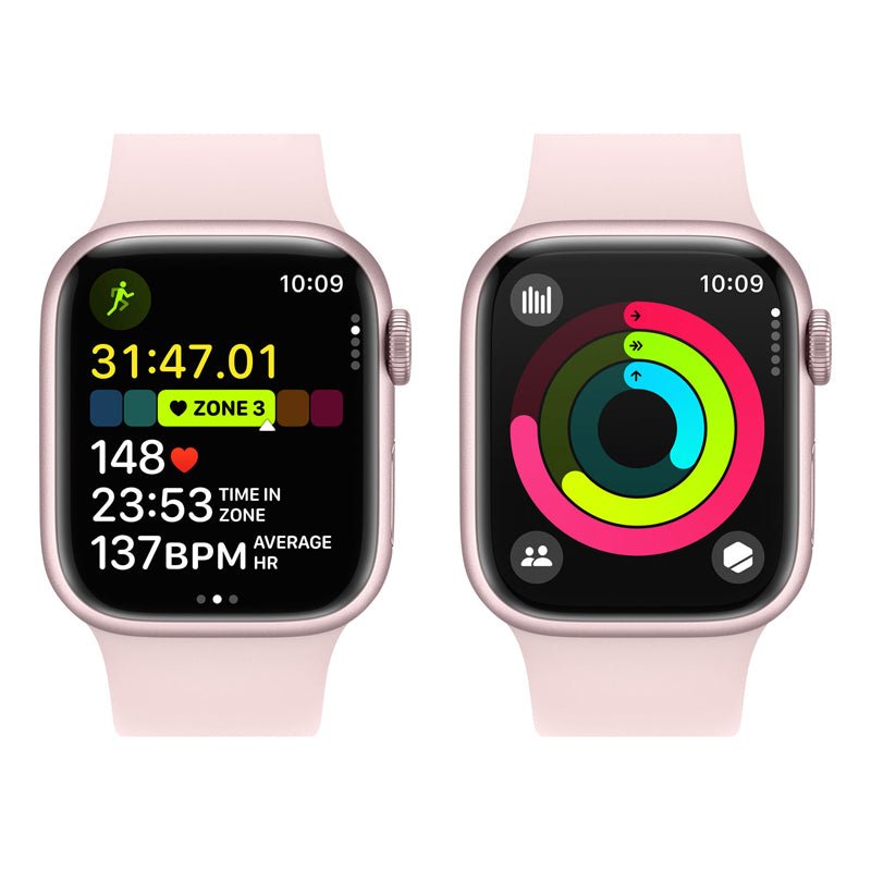Apple Watch Series 9 with Sport Band - LTPO OLED / 64GB / 41mm / Small / Bluetooth / Wi-Fi / Light Pink Smart Watches