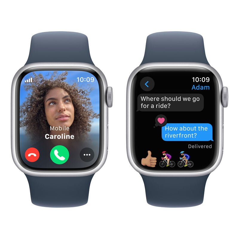 Apple Watch Series 9 with Sport Band - LTPO OLED / 64GB / 41mm / Small/Medium / Bluetooth / Wi-Fi / Cellular / Storm