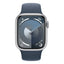 Apple Watch Series 9 with Sport Band - LTPO OLED / 64GB / 45mm / Medium/Large / Bluetooth / Wi-Fi / Cellular / Storm