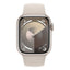 Apple Watch Series 9 with Sport Band - LTPO OLED / 64GB / 45mm / Medium/Large / Bluetooth / Wi-Fi / Starlight Smart