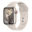 Apple Watch Series 9 with Sport Band - LTPO OLED / 45mm / Bluetooth / Wi-Fi / Cellular / Starlight Smart Watches