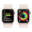 Apple Watch Series 9 with Sport Loop - LTPO OLED / 64GB / 41mm / Bluetooth / Wi-Fi / Starlight Smart Watches