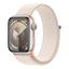 Apple Watch Series 9 with Sport Loop - LTPO OLED / 64GB / 41mm / Bluetooth / Wi-Fi / Starlight Smart Watches