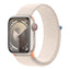 Apple Watch Series 9 with Sport Loop - LTPO OLED / 64GB / 45mm / Bluetooth / Wi-Fi / Cellular / Starlight Smart Watches