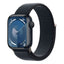 Apple Watch Series 9 with Sport Loop - LTPO OLED / 64GB / 45mm / Bluetooth / Wi-Fi / Midnight Smart Watches