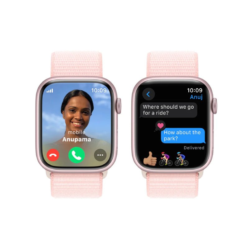 Apple Watch Series 9 with Sport Loop - LTPO OLED / 64GB / 45mm / Small/Medium / Bluetooth / Wi-Fi / Cellular / Light