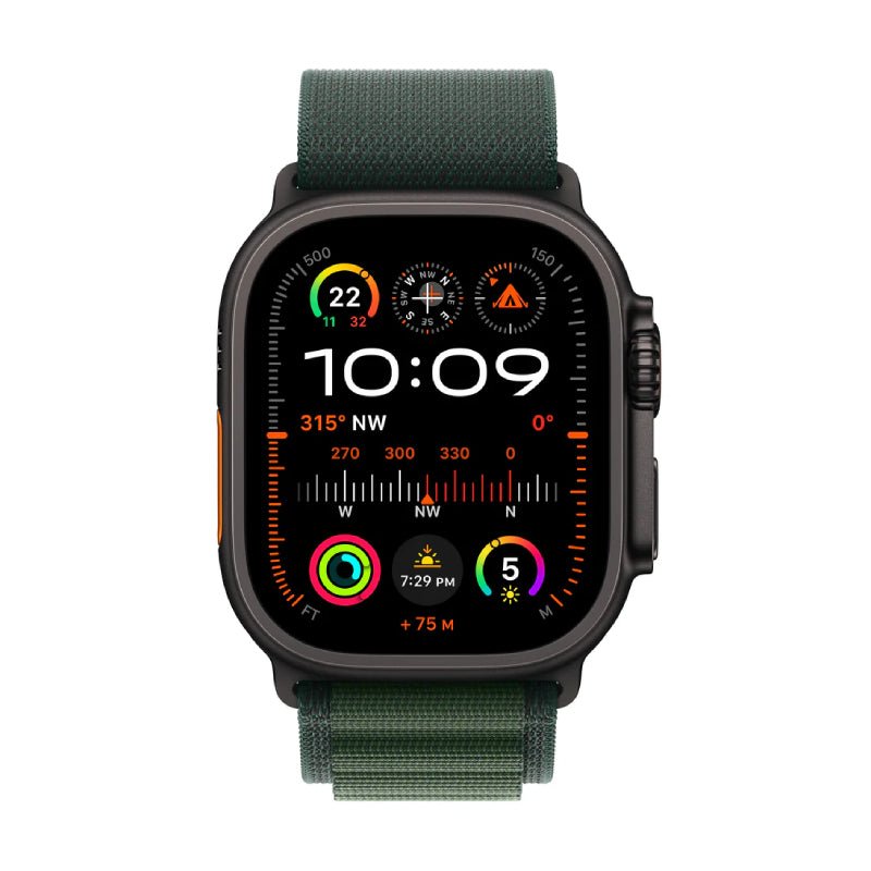 Apple Watch Ultra 2 (2024) - LTPO OLED / 64GB / 49mm / Small / Bluetooth / Wi-Fi / Cellular / Titanium Dark Green