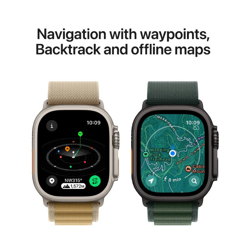 Apple Watch Ultra 2 (2024) - LTPO OLED / 64GB / 49mm / Small / Bluetooth / Wi-Fi / Cellular / Titanium Dark Green