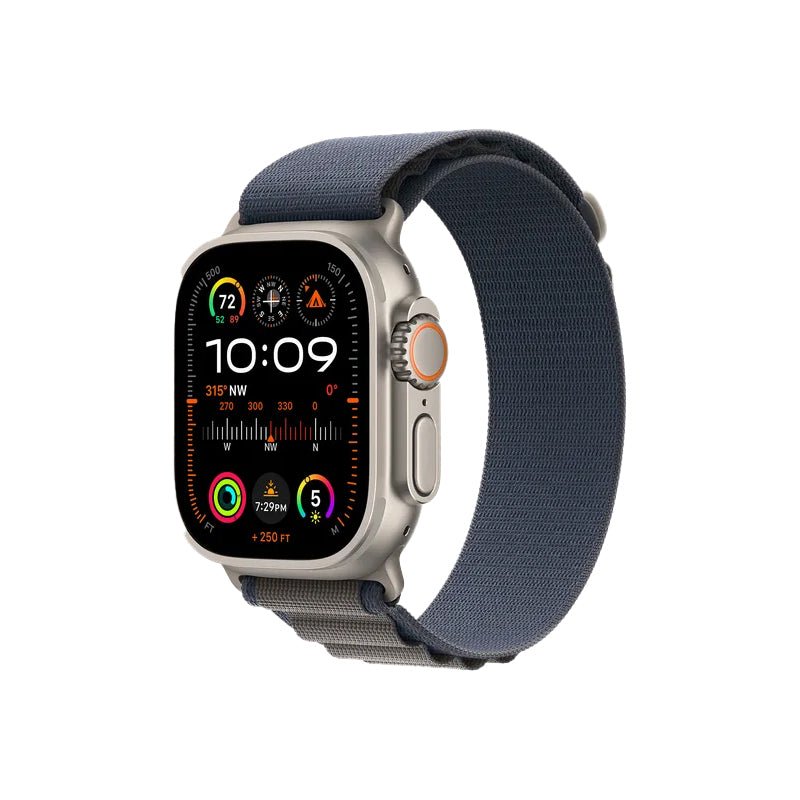 Apple Watch Ultra 2 - LTPO OLED / 64GB / 49mm / Bluetooth / Wi-Fi / Cellular / Large / Titanium Blue Alpine Loop Smart