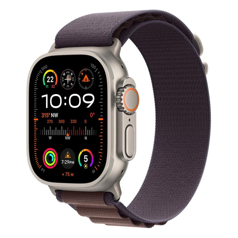 Apple Watch Ultra 2 - LTPO OLED / 64GB / 49mm / Bluetooth / Wi-Fi / Cellular / Medium / Titanium Indigo Alpine Loop