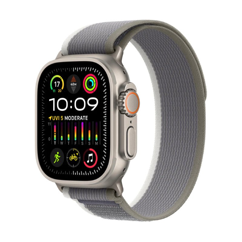 Apple Watch Ultra 2 - LTPO OLED / 64GB / 49mm / Bluetooth / Wi-Fi / Cellular / Medium/Large / Titanium Green/Grey Trail
