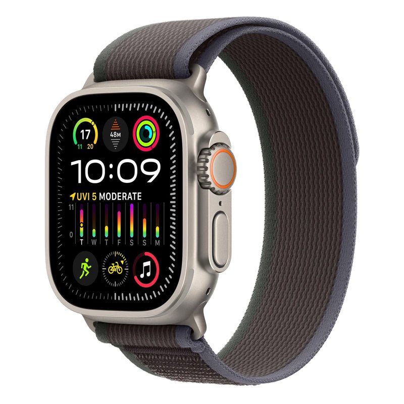 Apple Watch Ultra 2 - LTPO OLED / 64GB / 49mm / Bluetooth / Wi-Fi / Cellular / Small/Medium / Titanium Blue/Black Trail