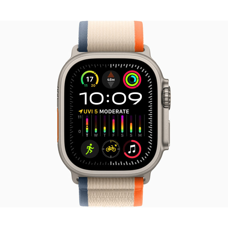 Apple Watch Ultra 2 - LTPO OLED / 64GB / 49mm / Bluetooth / Wi-Fi / Cellular / Small/Medium / Titanium Orange/Beige