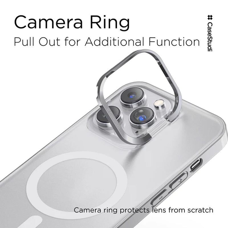 Casestudi Ring + MagSafe Case - Apple iPhone 14 Pro / Clear Accessories > Mobiles & Tablets > Mobiles > Covers & Cases