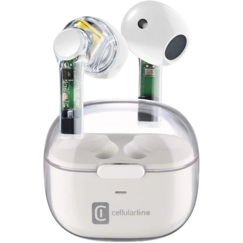 Cellularline FINE Bluetooth Earphones - White Accessories > Mobiles & Tablets > Mobiles