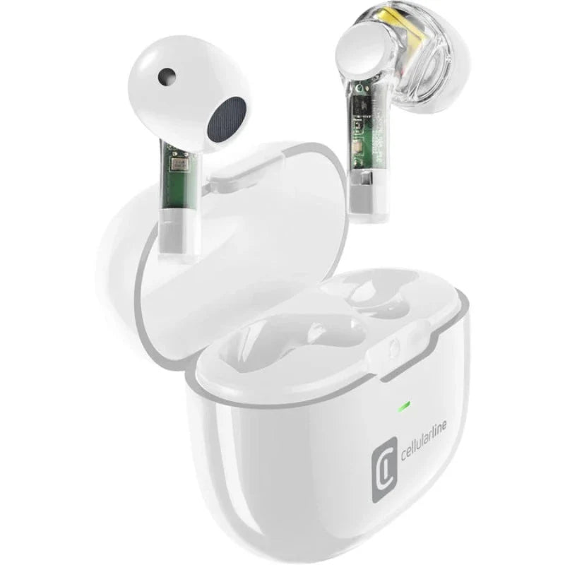 Cellularline FINE Bluetooth Earphones - White Accessories > Mobiles & Tablets > Mobiles