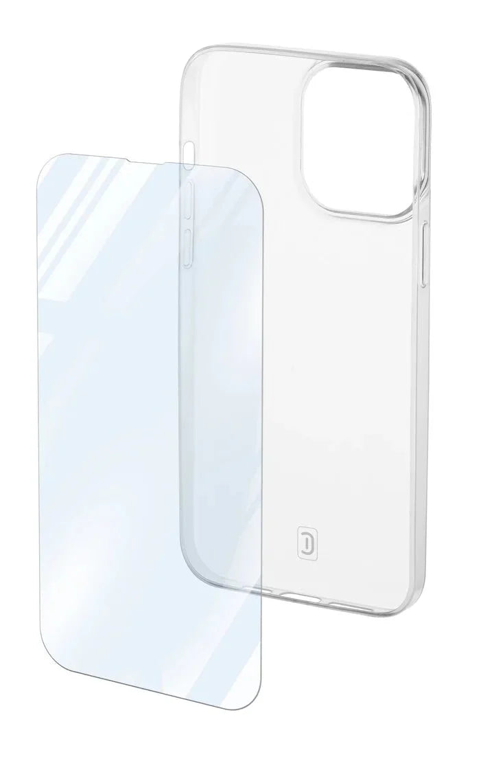 Cellularline Kit Case / Glass - Apple iPhone 14 Pro / Trasparent Accessories > Mobiles & Tablets > Mobiles > Screen