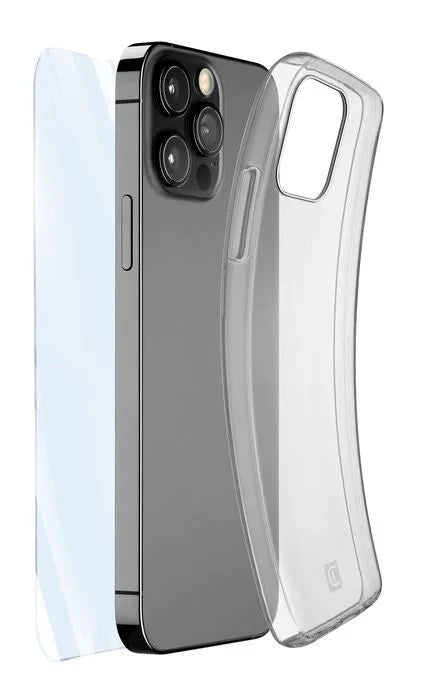 Cellularline Kit Case / Glass - Apple iPhone 14 Pro / Trasparent Accessories > Mobiles & Tablets > Mobiles > Screen