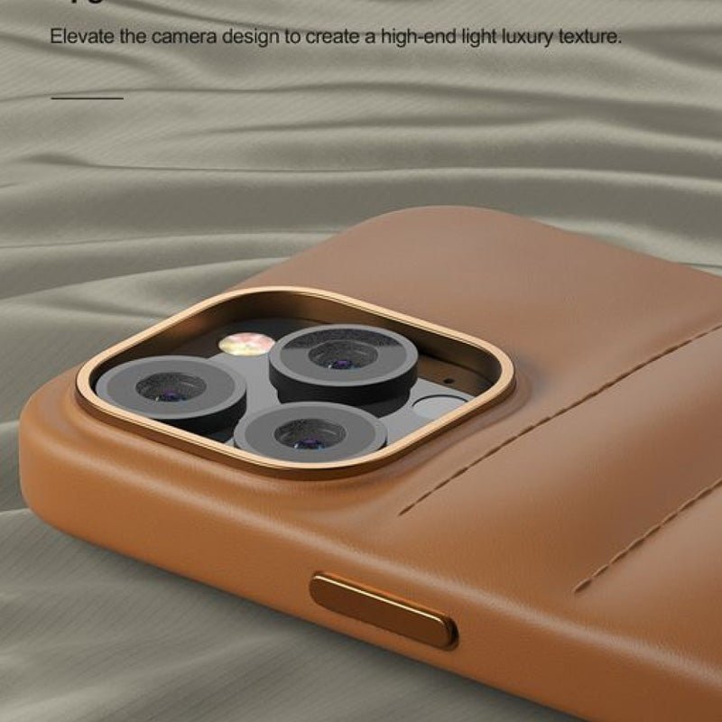 Comma Royal Series Shockproof Leather case - Apple iPhone 14 Pro Max / Brown Accessories > Mobiles & Tablets > Mobiles