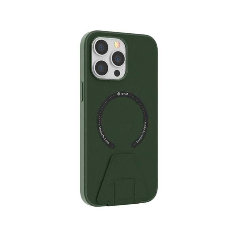 Devia Randy Series Magnetic Case with stand - Apple iPhone 14 Plus / Army Green Accessories > Mobiles & Tablets >