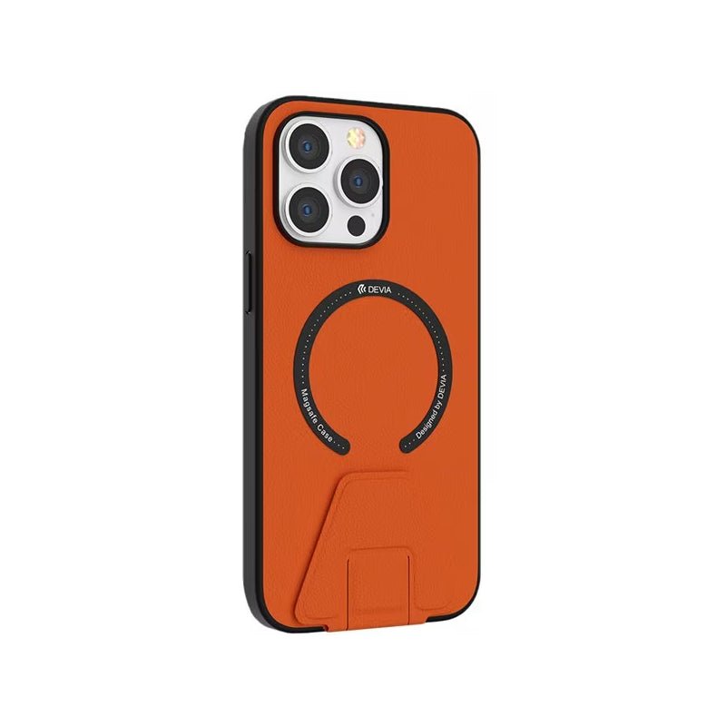 Devia Randy Series Magnetic Case with stand - Apple iPhone 14 Plus / Orange Accessories > Mobiles & Tablets > Mobiles >