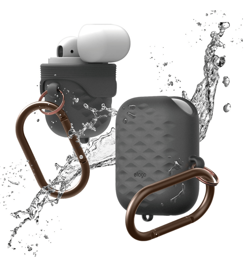 Elago Waterproof Hang Active Case - Apple AirPods 1 & 2 / Dark Gray Accessories > Mobiles & Tablets