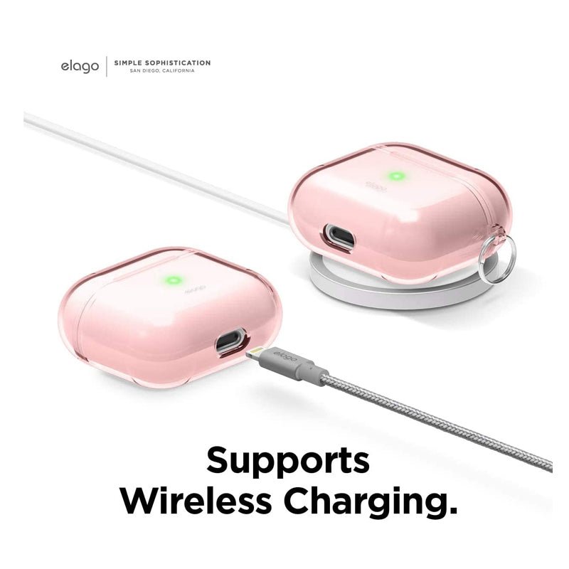 Elago AirPods 3 Clear Hang Case - Lovely pink