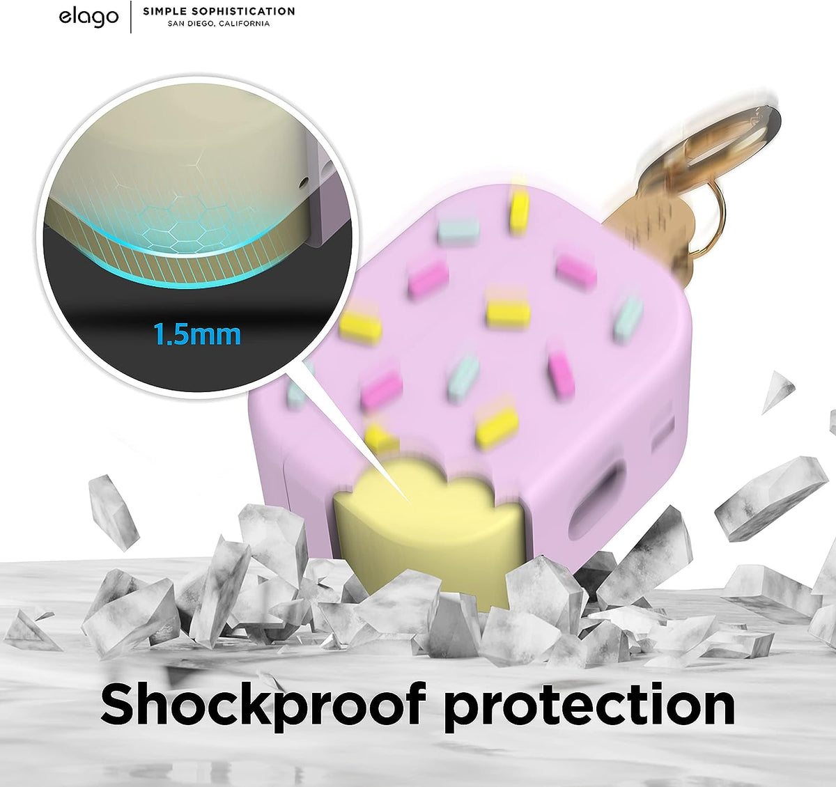 Elago Ice Cream Case - Apple AirPods Pro 2 / Lavender Accessories > Mobiles & Tablets