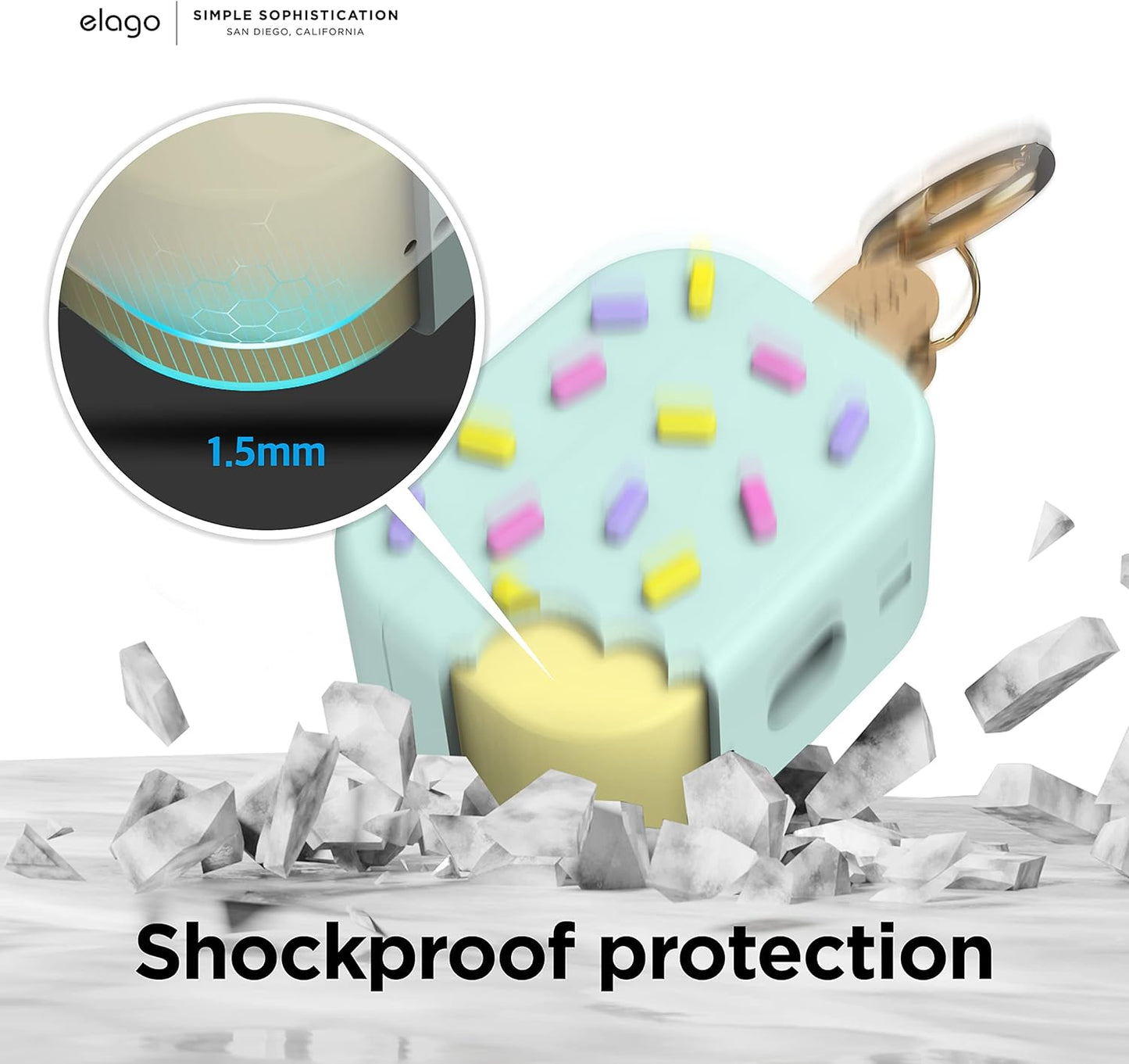 Elago Ice Cream Case - Apple AirPods Pro 2 / Mint Accessories > Mobiles & Tablets