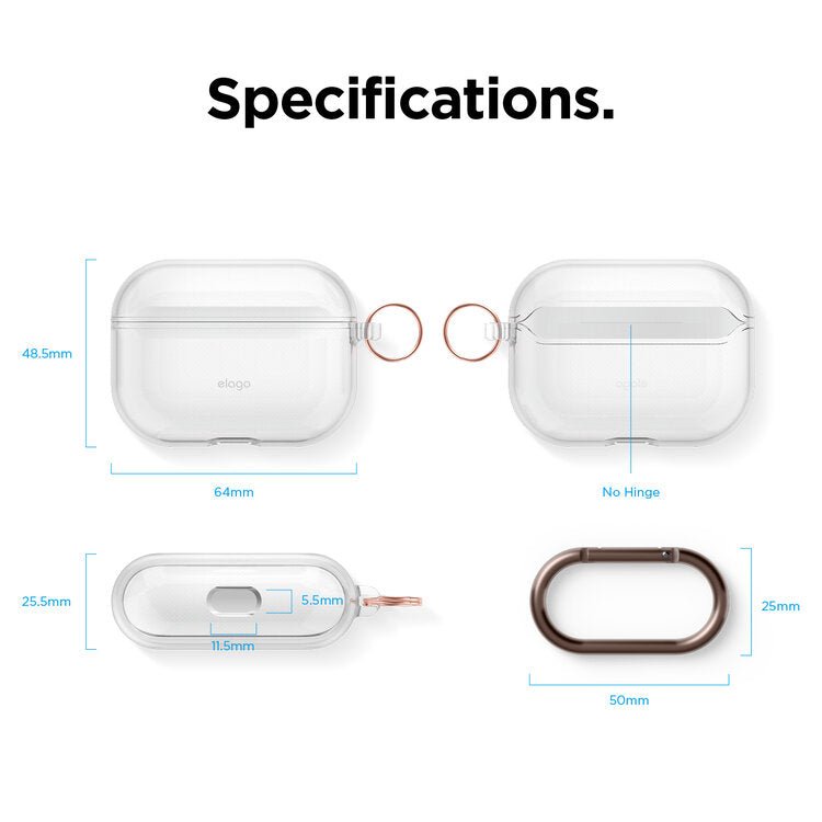 Elago Clear Case - Apple AirPods Pro / Clear Accessories > Mobiles & Tablets