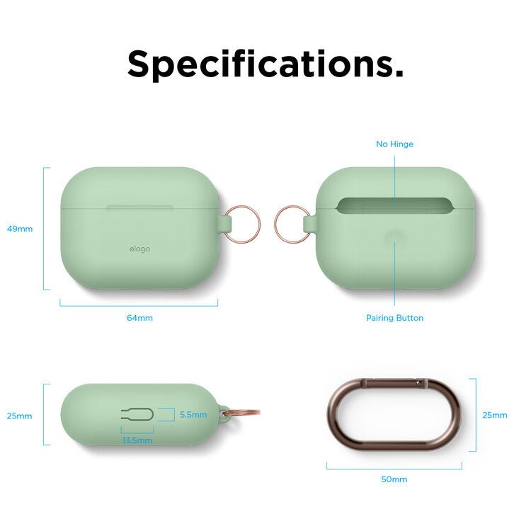 Elago AirPods Pro Original Hang Case - Pastel Green Accessories > Mobiles & Tablets > Mobiles